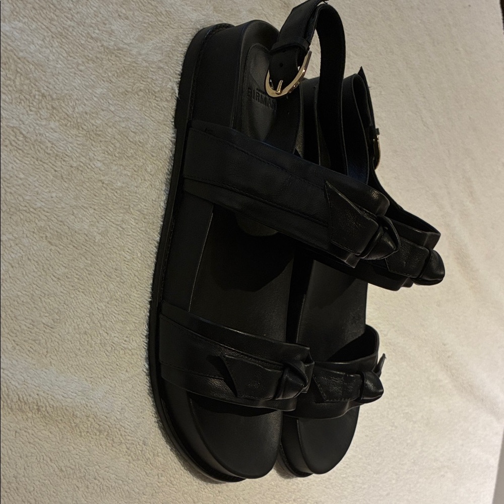 Alexandre Birman Black Leather Sandals Size 38 (7 1/2) - Picture 5 of 9